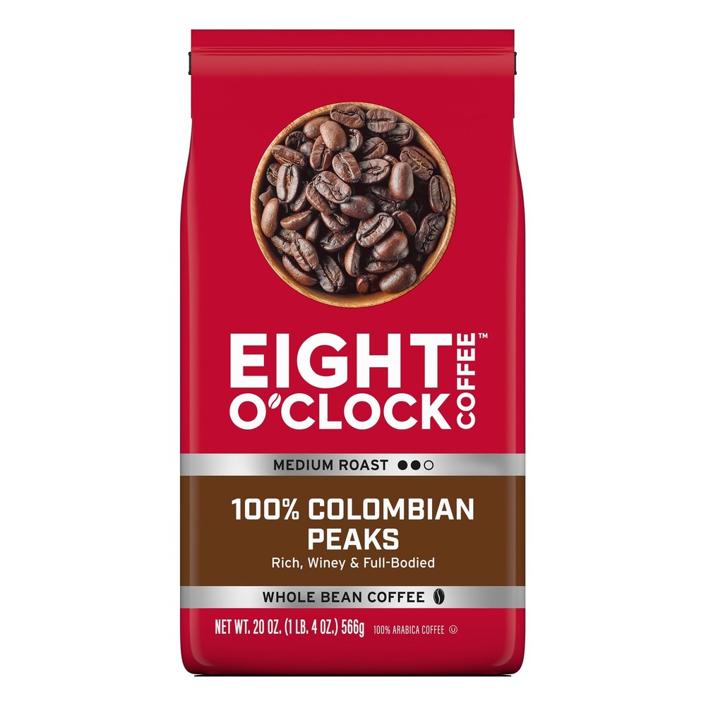 Eight O’Clock Coffee 100% Arabica 20 Ounce (Pack of 1), Colombian Peaks