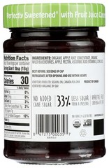 Crofter’S Just Fruit Organic Wild Blueberry Spread 10 Oz Jar 6 Pack