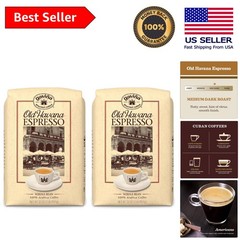 Rich Medium-Dark Roast Espresso Coffee – Gaviña Old Havana Whole Beans, 64 oz