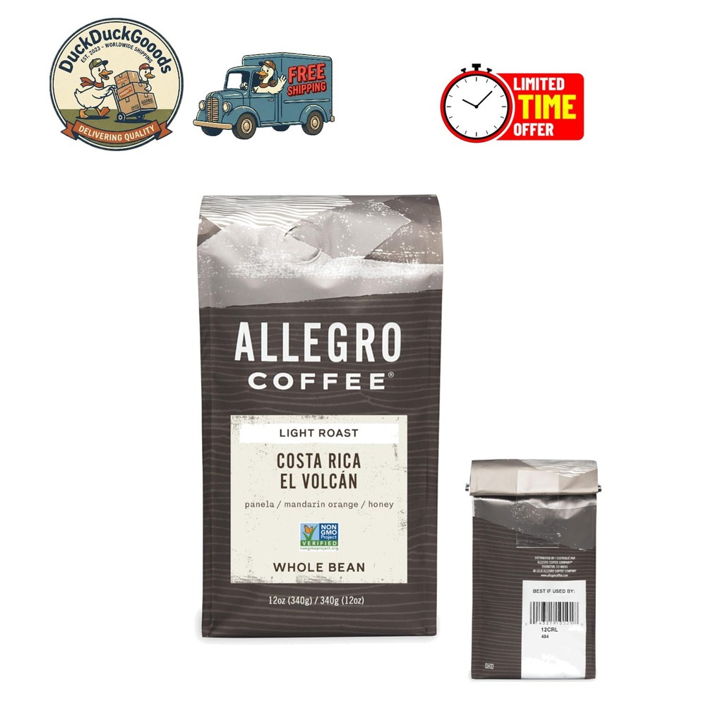 Costa Rica El Volcan Whole Bean Coffee – 12oz Light Roast with Unique Flavors