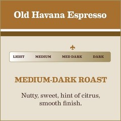 Rich Medium-Dark Roast Espresso Coffee – Gaviña Old Havana Whole Beans, 64 oz