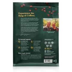 Organic Clean Coffee Dark Roast, Mold & Mycotoxin Free, 12 oz Whole Bean