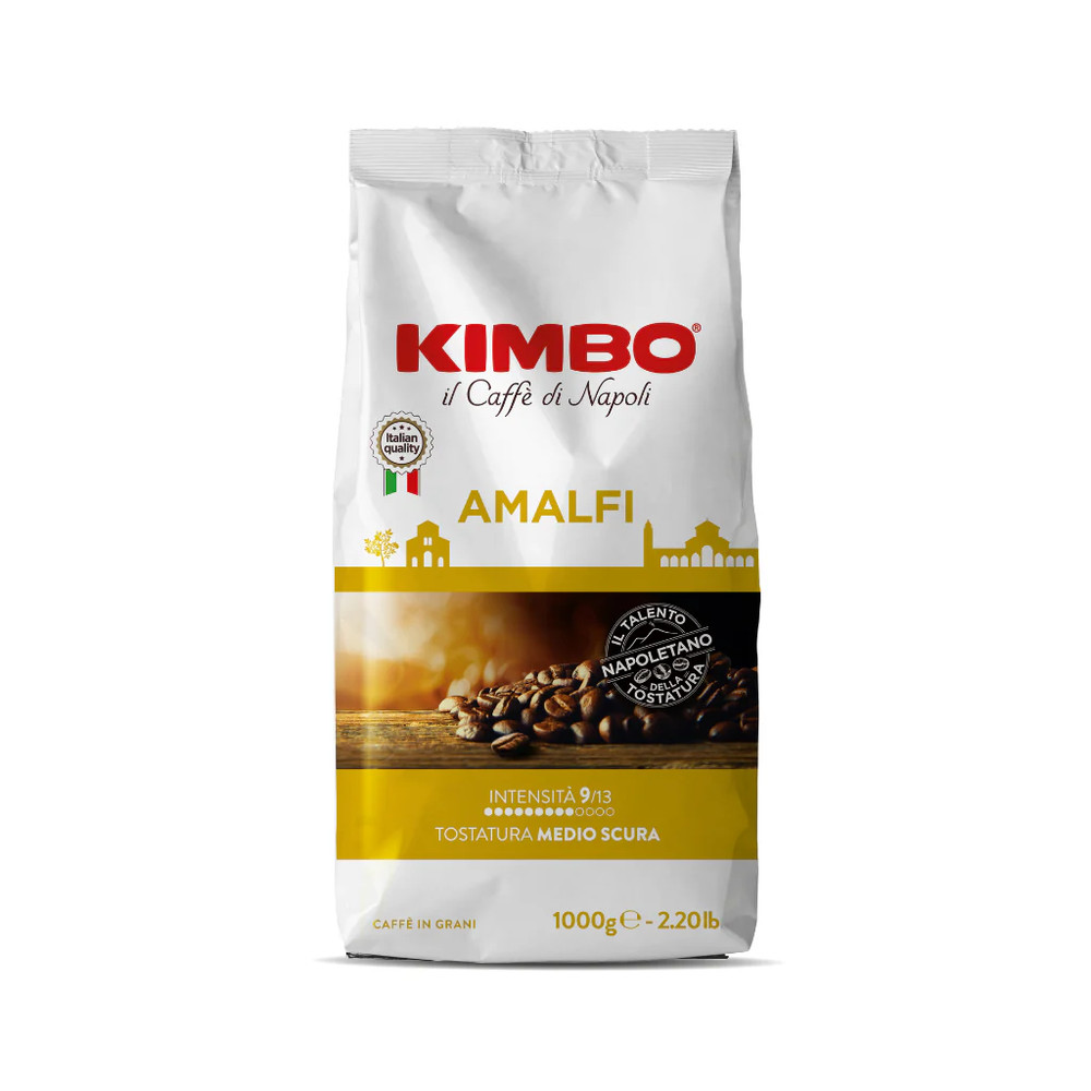 KIMBO 1 KG Coffee Beans Blend AMALFI The Wonders of Taste 1 KG Envelopes