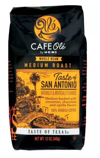 CAFE Olé by H‑E‑B Taste of San Antonio Medium Roast Whole Bean Coffee 12 oz