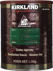 Signature 100% Colombian Coffee Supremo Bean Dark Roast-Fine Grind, 6 Pound…