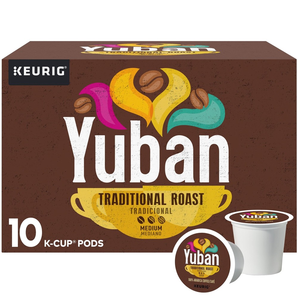 Yuban Traditional Roast Medium K-Cup Coffee Pods, 10 Count