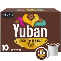 Yuban Traditional Roast Medium K-Cup Coffee Pods, 10 Count