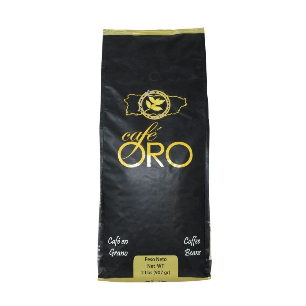 Cafe Oro Espresso Roasted Coffee Beans- Puerto Rican Coffee (2 pounds)