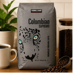 3-Pack Kirkland Signature Colombian Supremo Coffee, Whole Bean, 3 lbs