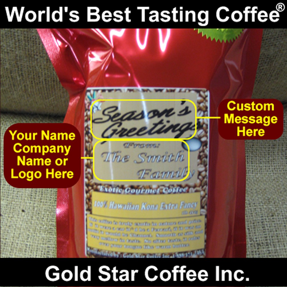 Custom Labeled Coffee with your Company Logo 10lb – Hawaii Hawaiian Kona