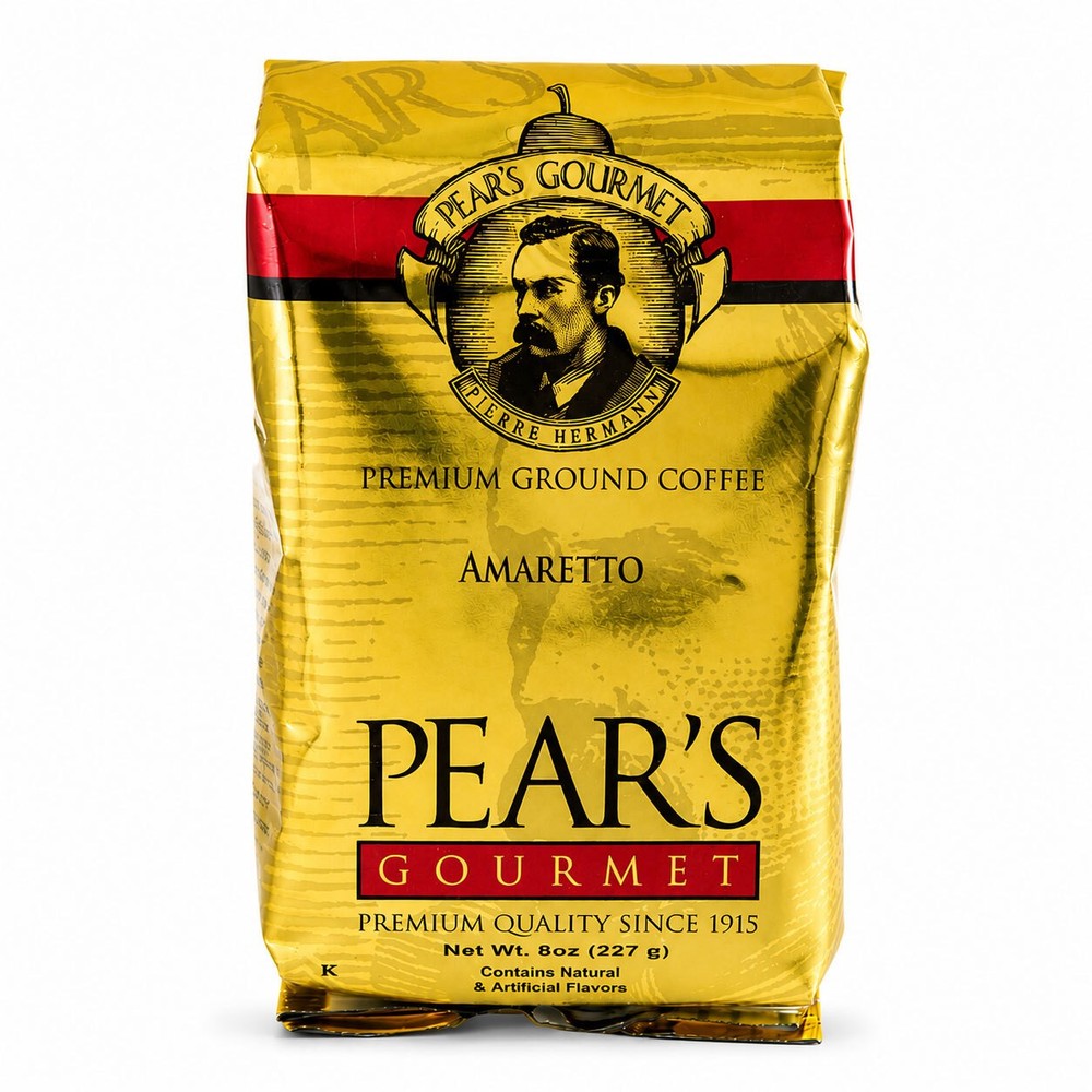 Pear’s Amaretto Ground Coffee | 8 oz | Brenmar