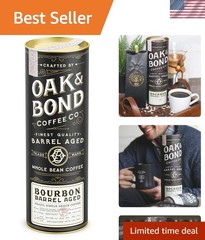 Signature Bourbon Barrel Aged Coffee – 10oz Brazilian Medium Roast Elegance