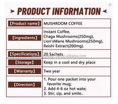Mushroom Organic Coffee Blend Espresso For Focus,Immunity,Energize /USA Seller.