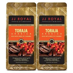 JJ Royal Coffee Indonesia Coffee Toraja Arabica 200g Pack of 2