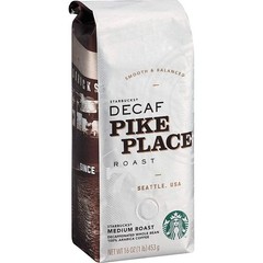 Starbucks Pike Place Decaf Whole Bean Coffee 1 Ounce (Pack of 1), Black