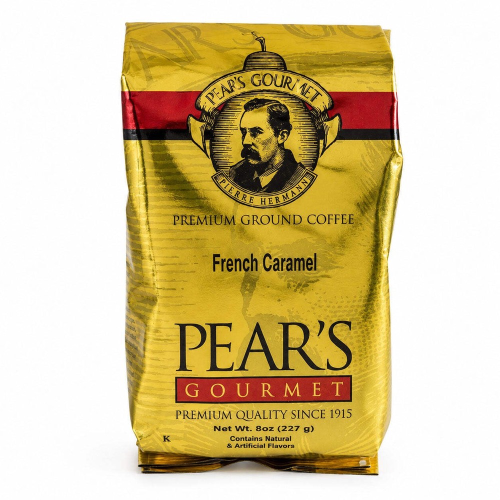 Pear’s French Caramel Roast Ground Coffee | 8 oz | Brenmar