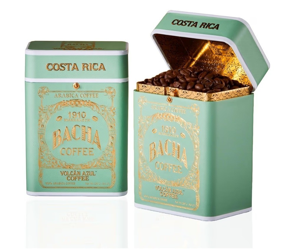 Bacha Coffee | Volcán Azul Single Origin, Whole Beans Medium Roast, 100% Arabic