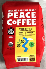 ***12oz*** Peace Coffee TWIN CITIES Signature Blend DARK Roast Whole Bean Coffee