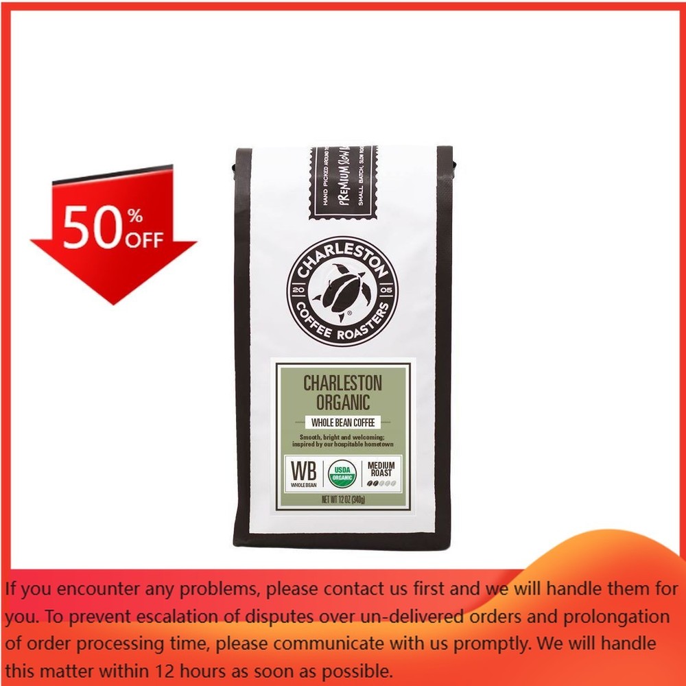 Charleston Coffee Roasters Organic Charleston Blend Roast Bean Coffee – 12oz