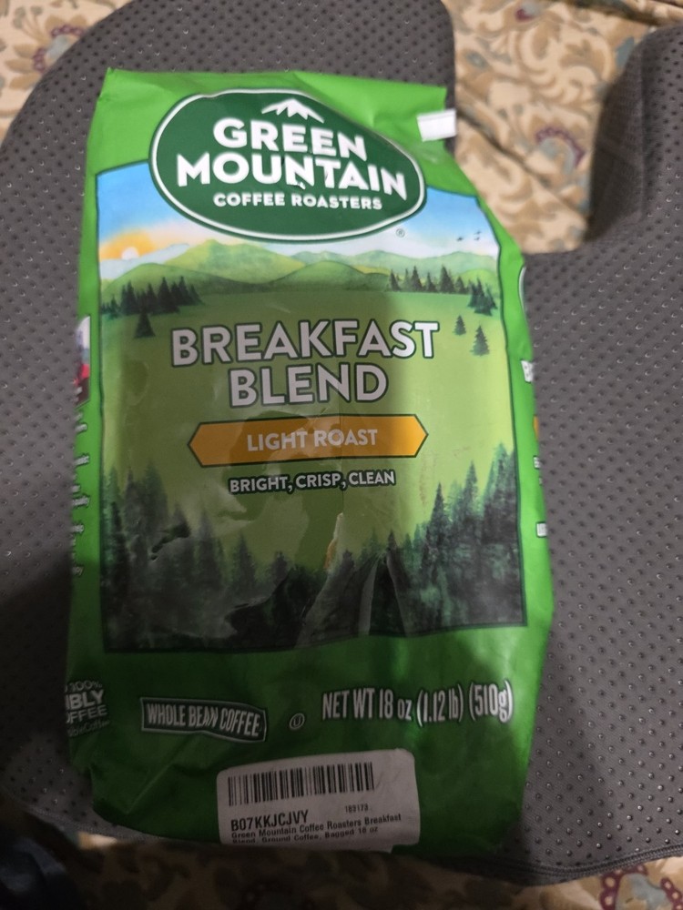 Green Mountain Coffee Roasters Breakfast Blend Whole Bean Coffee Bagged 180z
