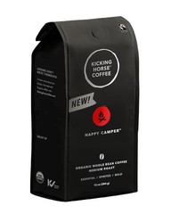 Happy Camper Whole Bean Coffee 10 Ounce Certified Organic Fairtrade Kosher